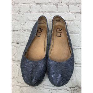 Hulsf Womens Loafers Flats Animal Print Blue Low W